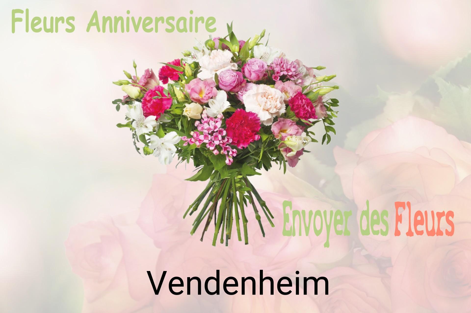 Bouquet de fleurs d’anniversaire livré à Vendenheim